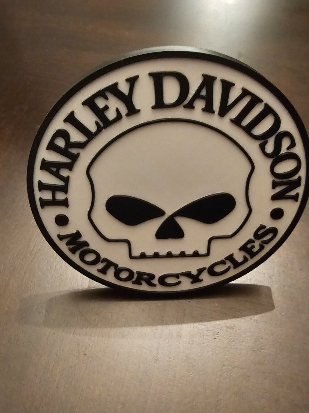 HARLEY DAVIDSON Raised letters Skull Rider Hitch Cover – Fits 2" Receiver